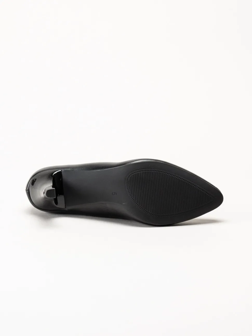 Caprice - Svarta pumps i skinn