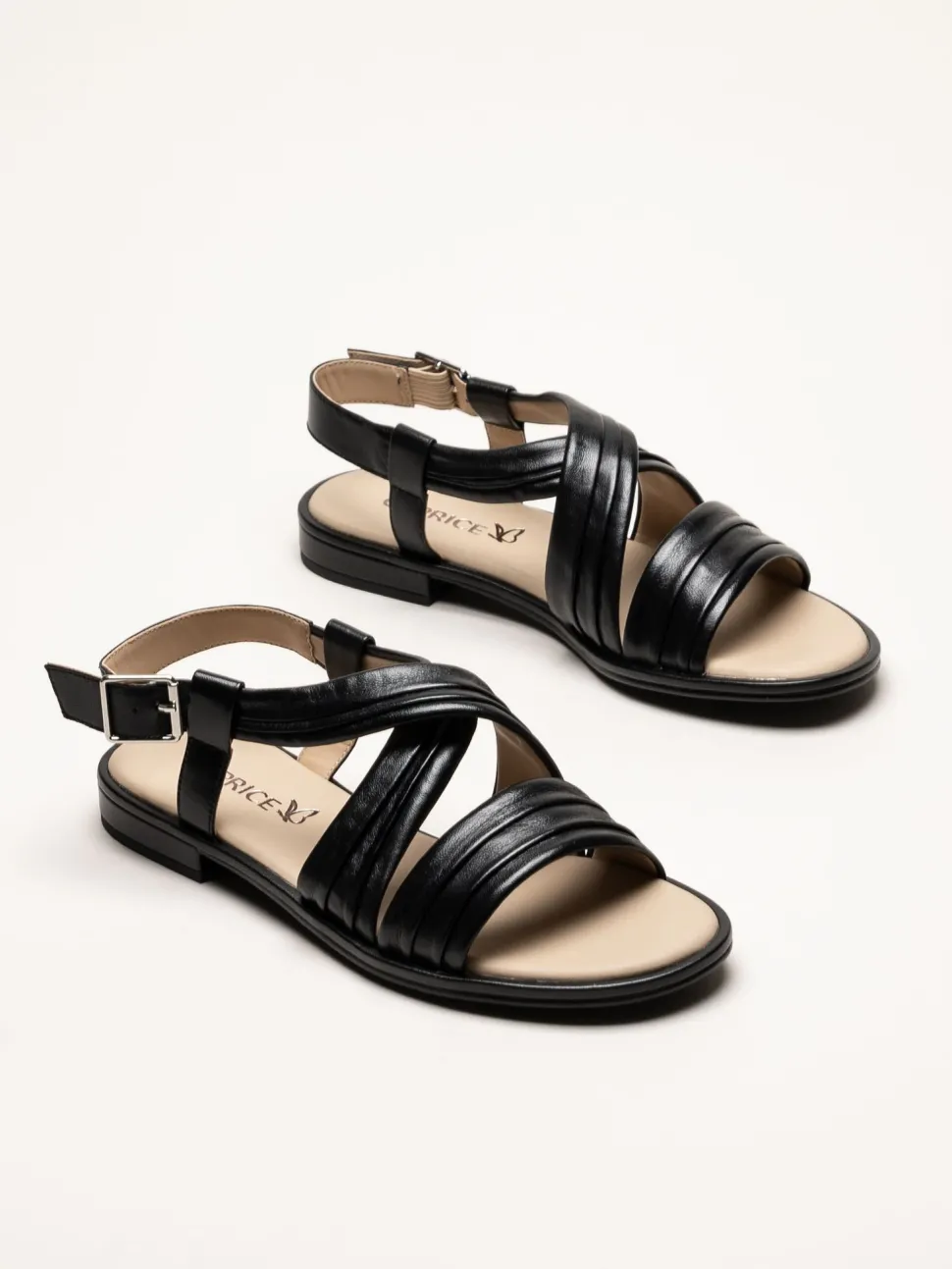 Caprice - Svarta sandaler