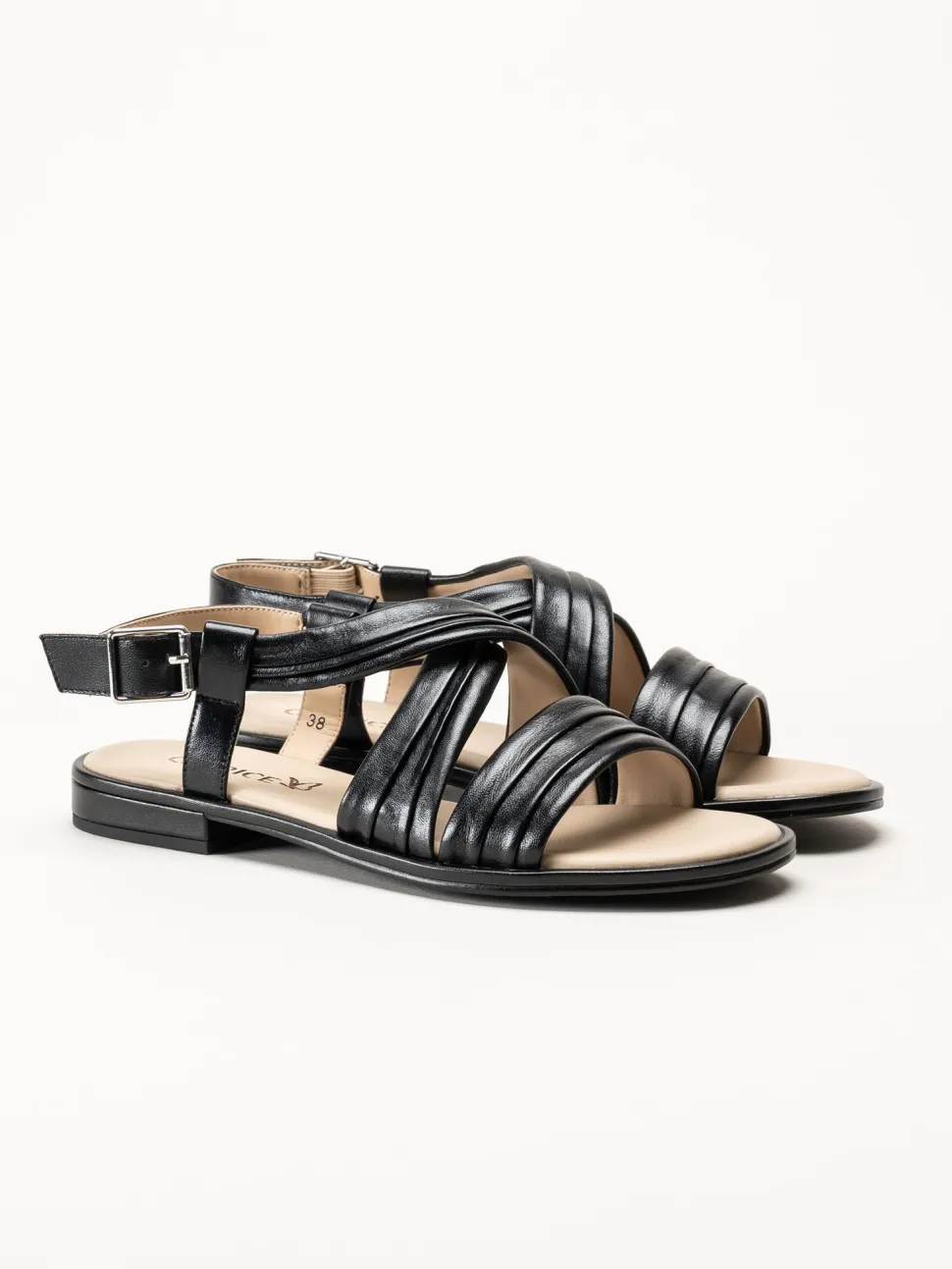 Caprice - Svarta sandaler