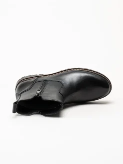 Caprice - Svarta varmfodrade boots i skinn