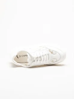 Caprice - Vita broderade sneakers