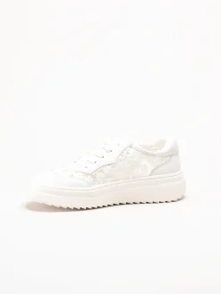 Caprice - Vita broderade sneakers