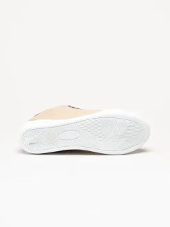 Charlotte of Sweden - Beige sneakers i skinn