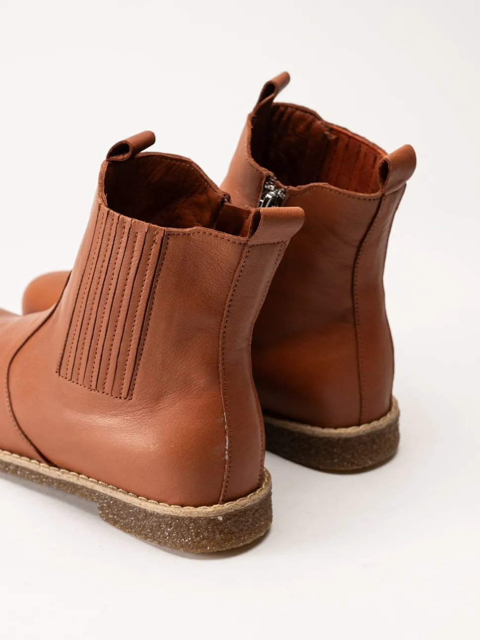 Charlotte of Sweden - Bruna boots i skinn
