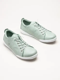 Charlotte of Sweden - Gröna sneakers i skinn