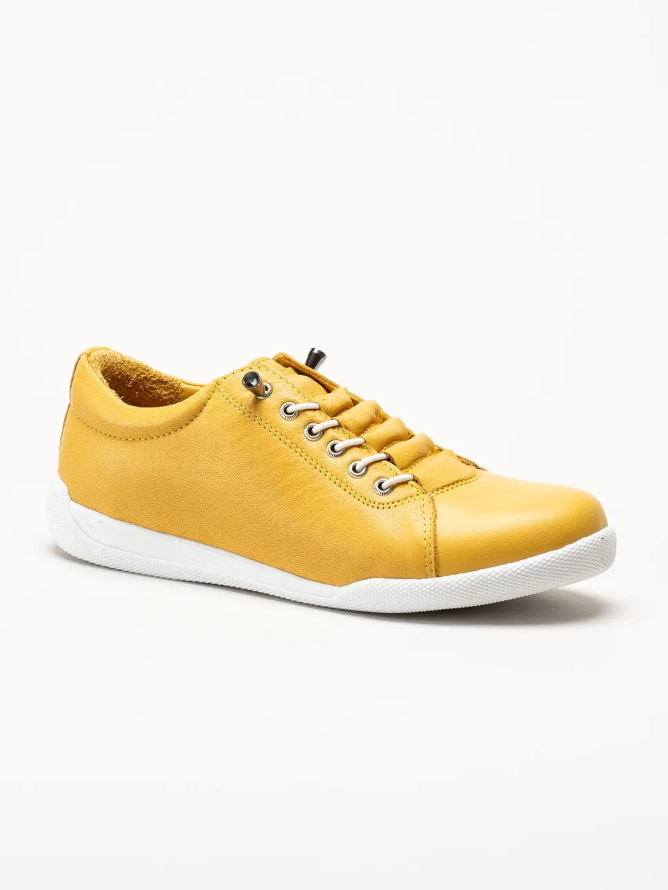 Charlotte of Sweden - Gula sneakers i skinn