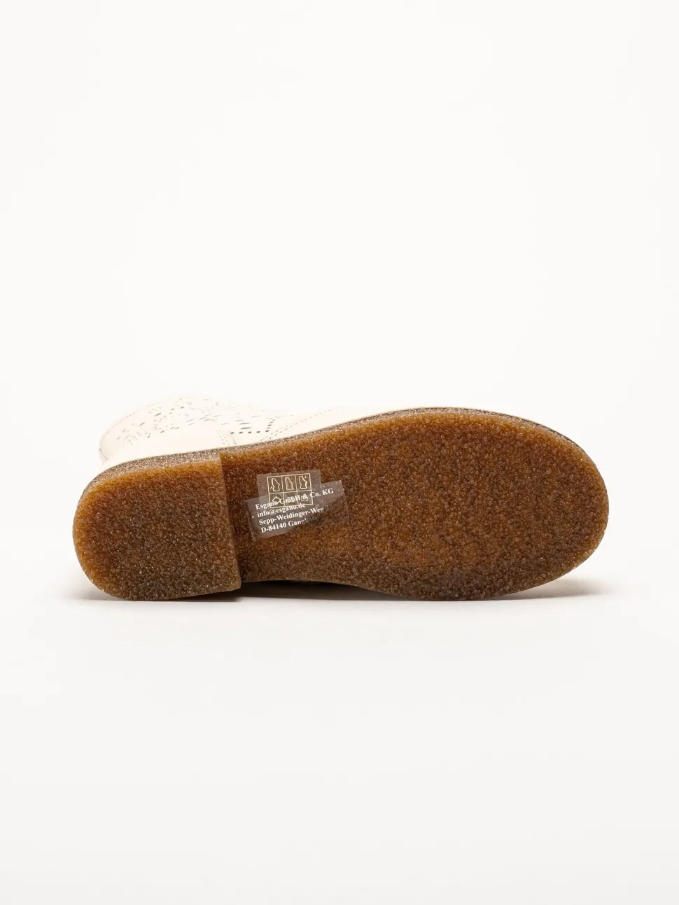 Charlotte of Sweden - Offwhite boots i skinn