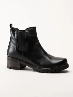 Charlotte of Sweden - Svarta chelsea boots i skinn