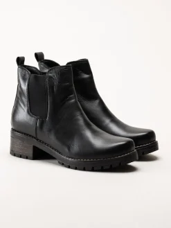 Charlotte of Sweden - Svarta chelsea boots i skinn