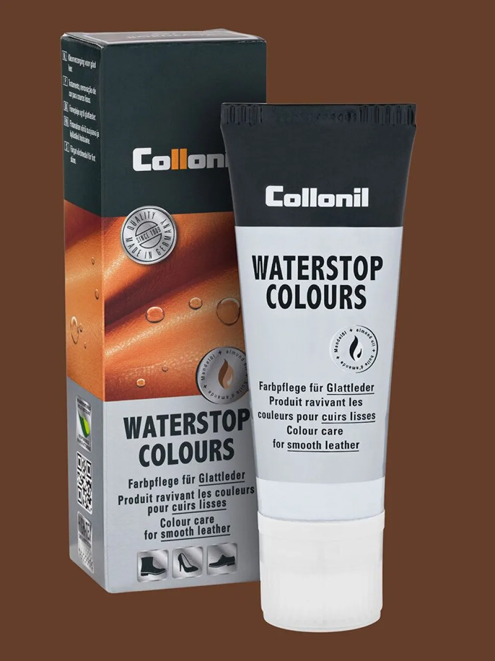 Collonil - Waterstop Colours - Mellanbrun skokräm