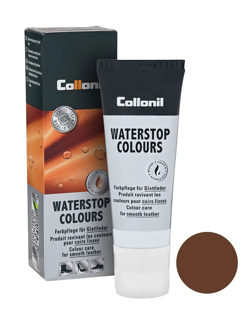 Collonil - Waterstop Colours - Mellanbrun skokräm