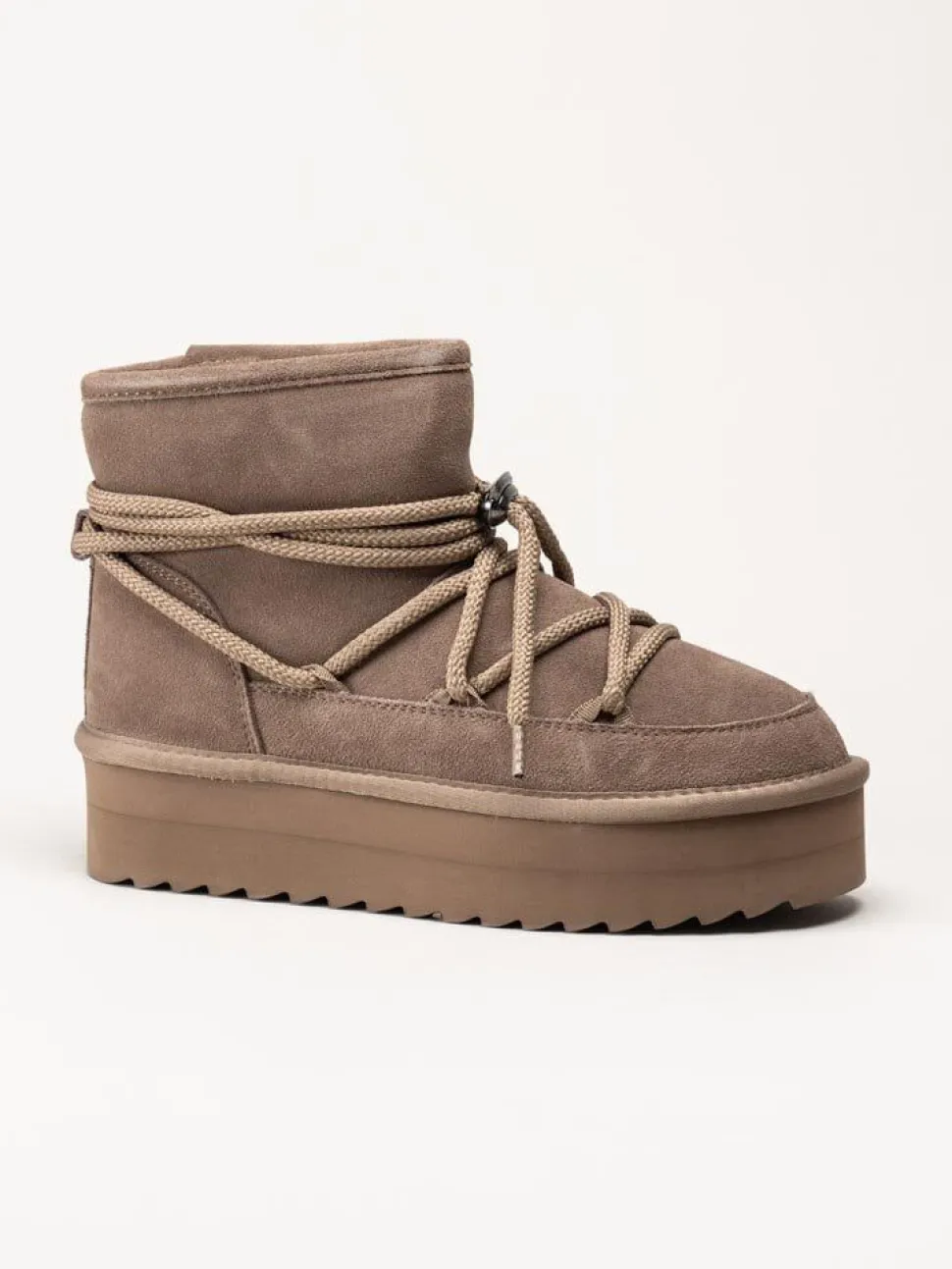 Colors of California - Beige fodrade platåboots