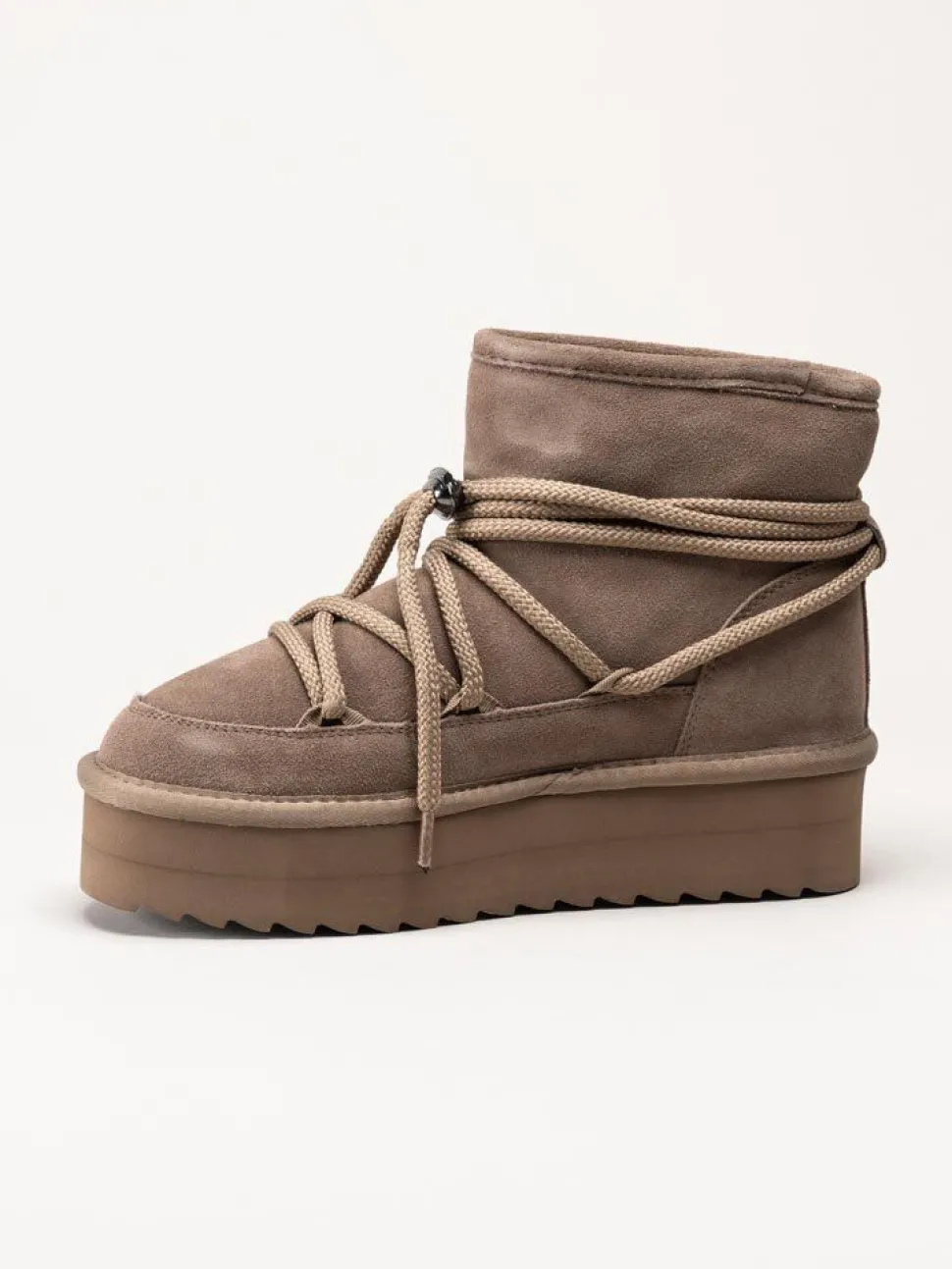 Colors of California - Beige fodrade platåboots