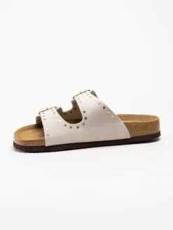 CpH Comfort - Beige slip in sandaler i mocka
