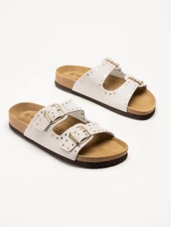 CpH Comfort - Beige slip in sandaler i mocka