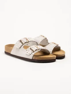 CpH Comfort - Beige slip in sandaler i mocka