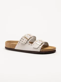 CpH Comfort - Beige slip in sandaler i mocka