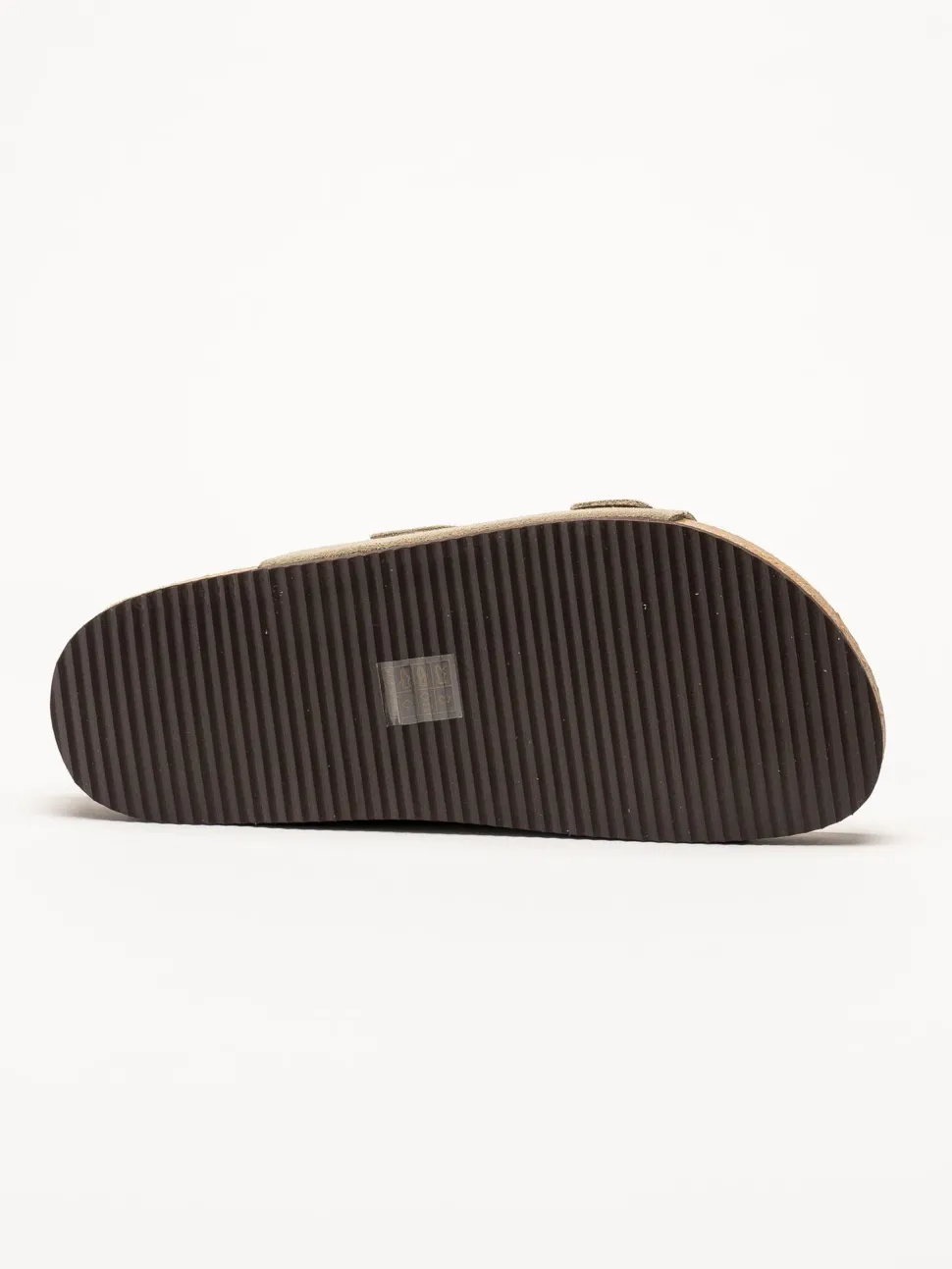 CpH Comfort - Grågröna slip in sandaler i mocka