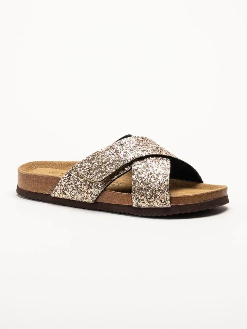 CpH Comfort - Guldglittriga slip in sandaler