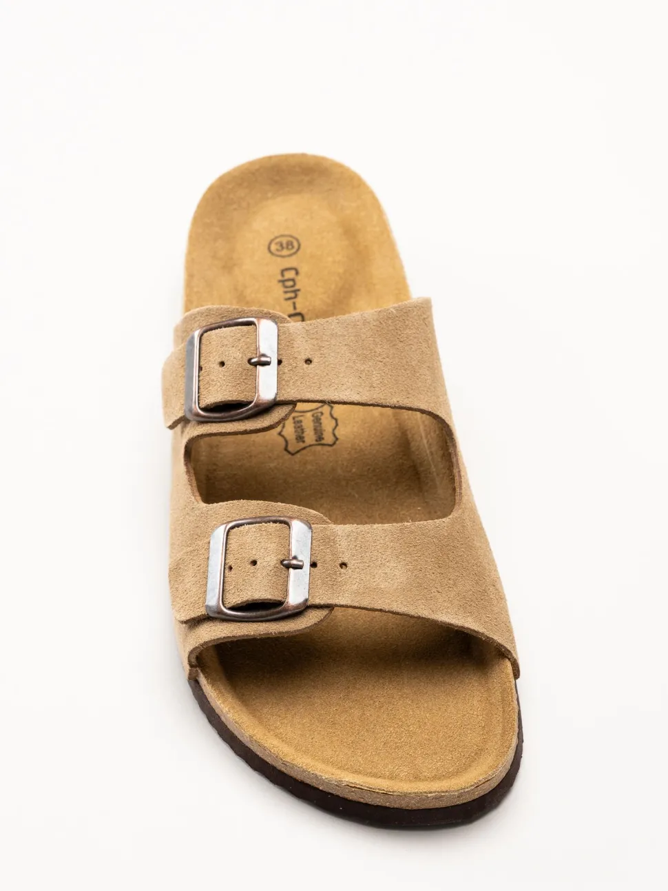 CpH Comfort - Ljusbruna sandaler i mocka