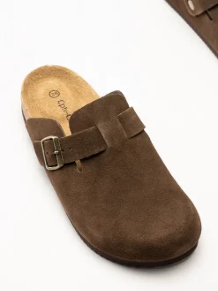 CpH Comfort - Mörkbruna sandaler i mocka