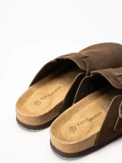 CpH Comfort - Mörkbruna sandaler i mocka
