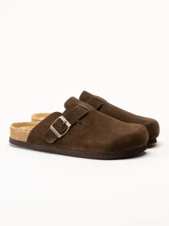CpH Comfort - Mörkbruna sandaler i mocka