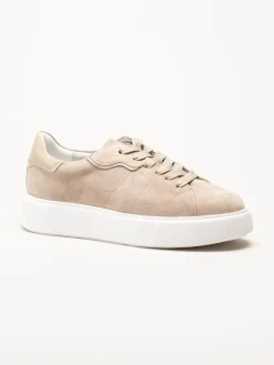 Dasia - Ardisia - Beige sneakers i mocka