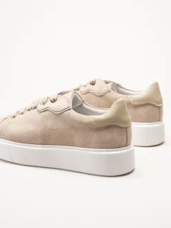 Dasia - Ardisia - Beige sneakers i mocka