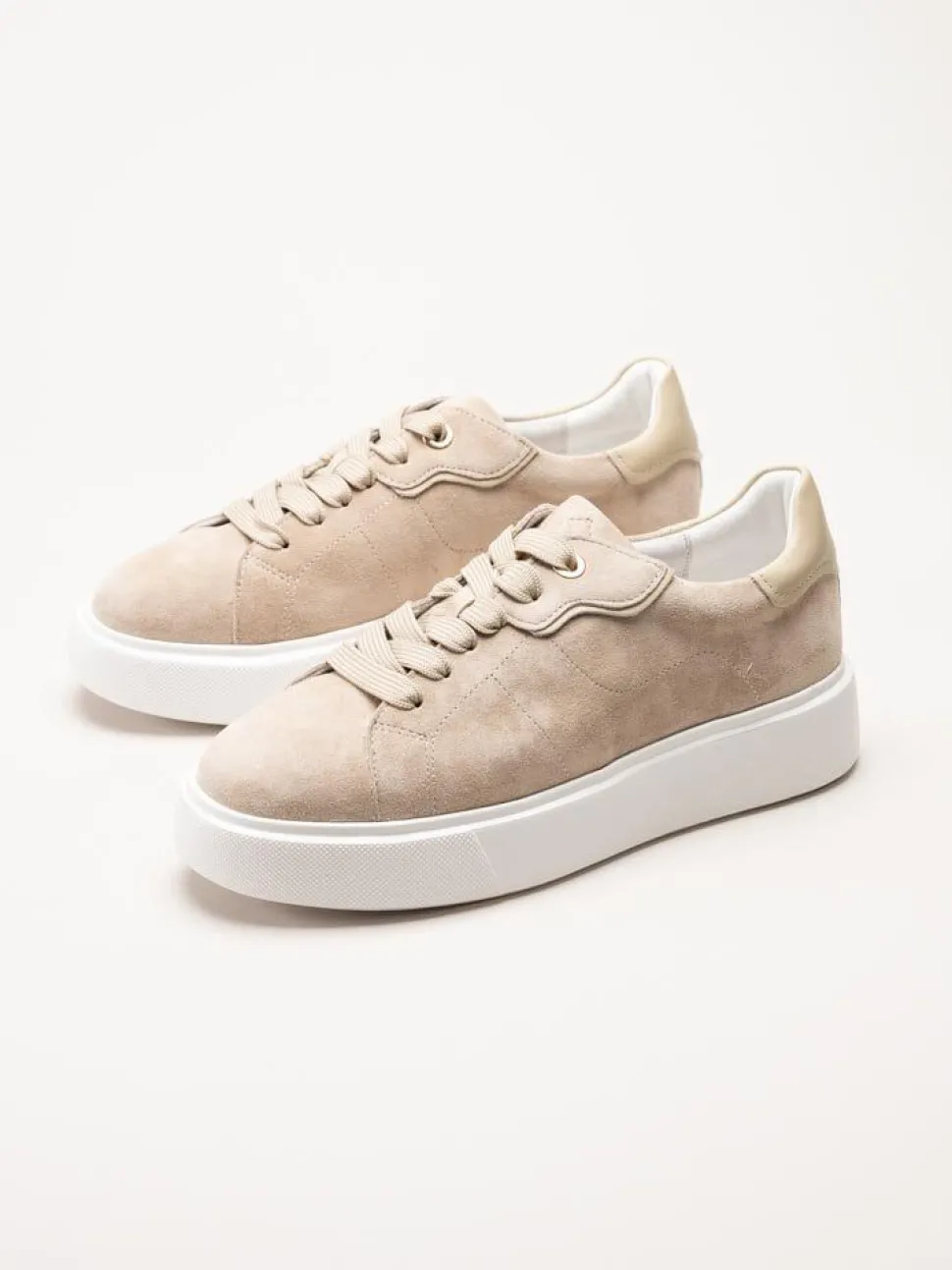 Dasia - Ardisia - Beige sneakers i mocka