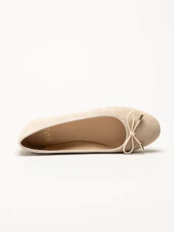 Dasia - Cate - Beige ballerinaskor i mocka