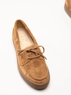 Dasia - Daylily - Bruna seglarloafers i mocka