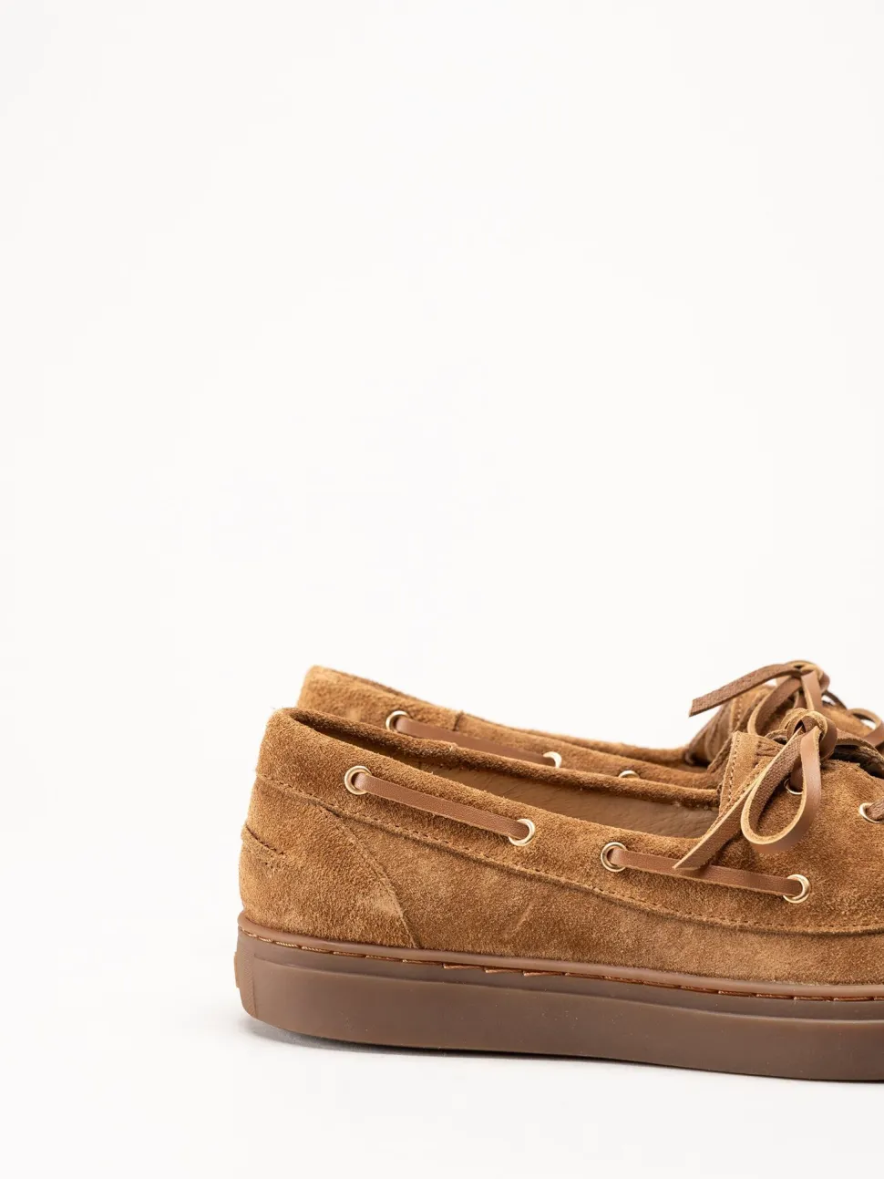 Dasia - Daylily - Bruna seglarloafers i mocka
