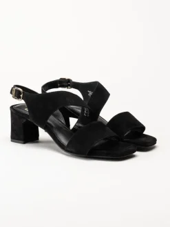 Dasia - Ginger - Svarta sandaletter i mocka