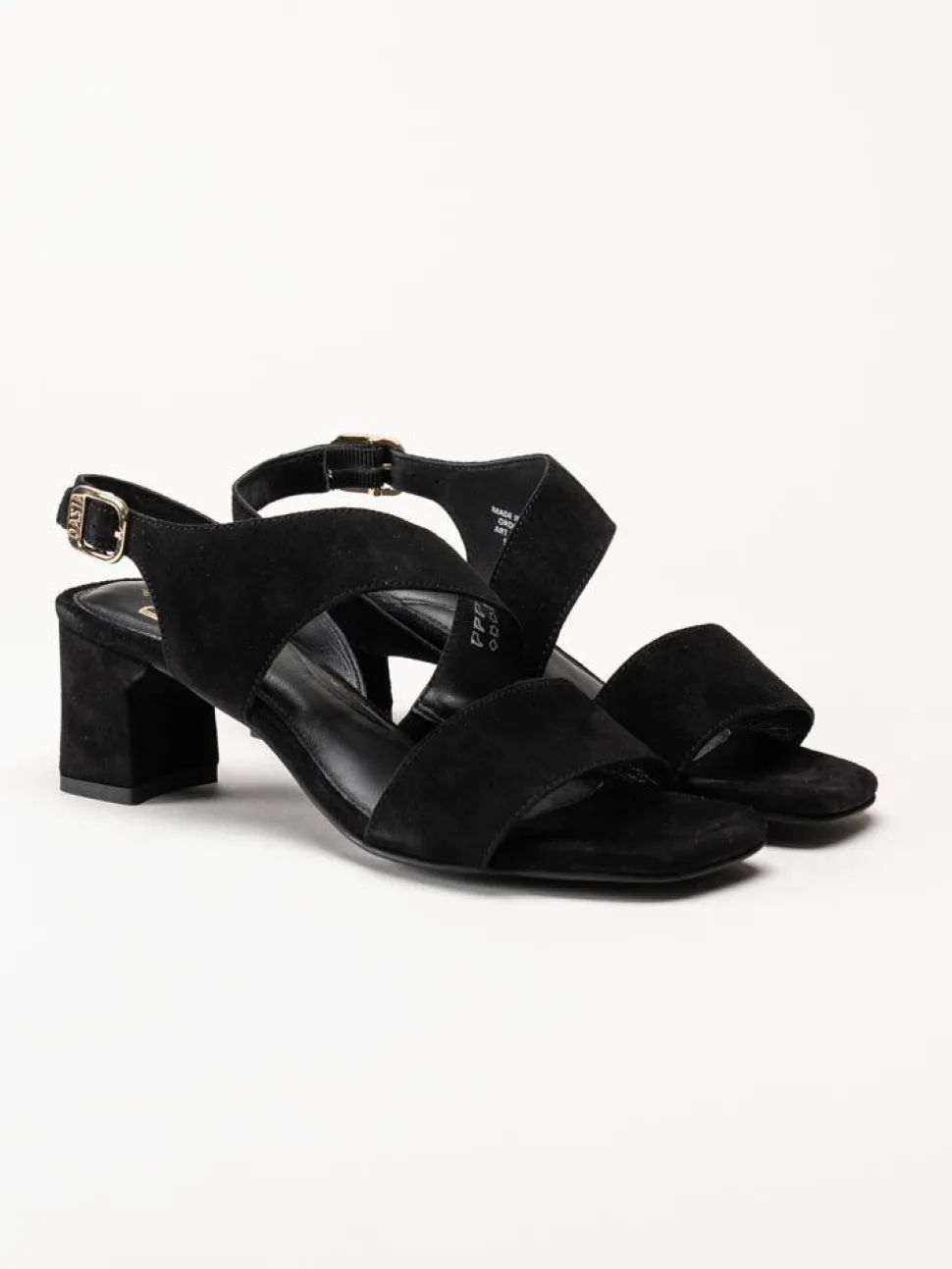 Dasia - Ginger - Svarta sandaletter i mocka