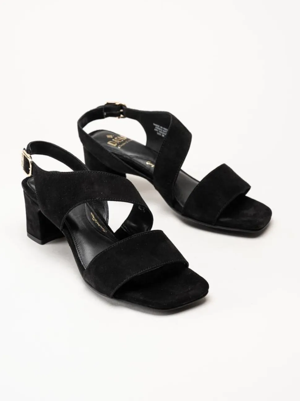 Dasia - Ginger - Svarta sandaletter i mocka