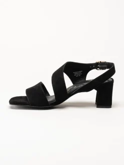 Dasia - Ginger - Svarta sandaletter i mocka