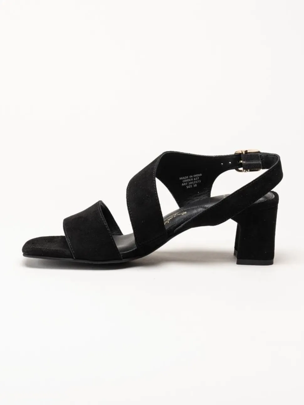 Dasia - Ginger - Svarta sandaletter i mocka