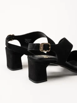 Dasia - Ginger - Svarta sandaletter i mocka