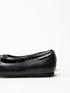 Dasia - Line - Svarta ballerinaskor i skinn