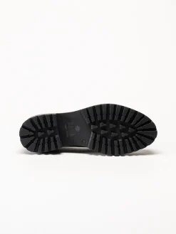 Dasia - Lita - Svarta pennyloafers i skinn