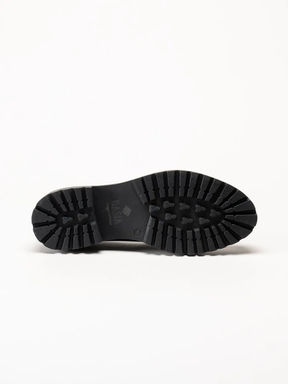 Dasia - Lita - Svarta pennyloafers i skinn