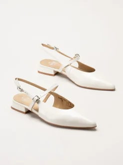 Dasia - Serotina - Offwhite slingback pumps