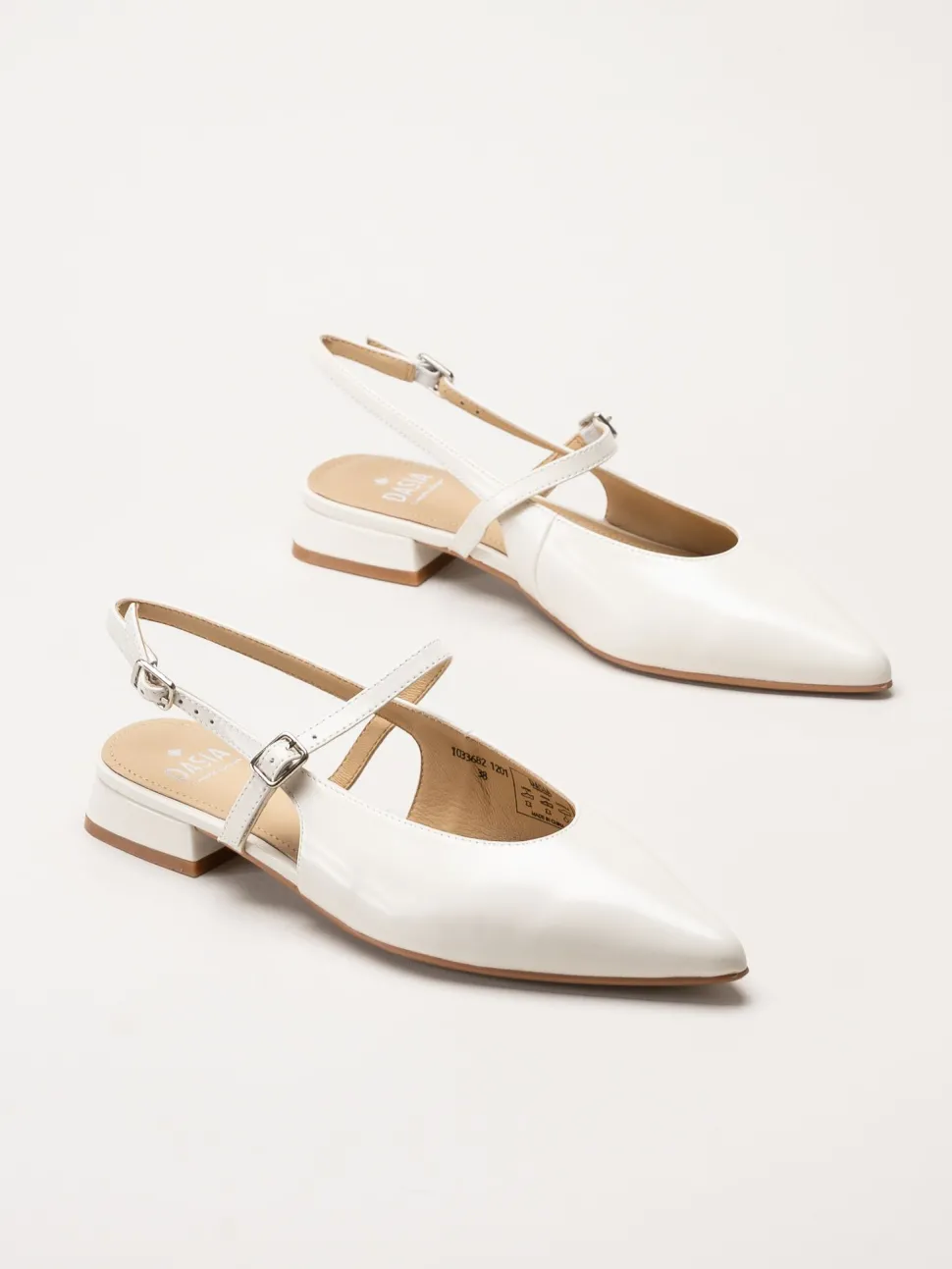 Dasia - Serotina - Offwhite slingback pumps