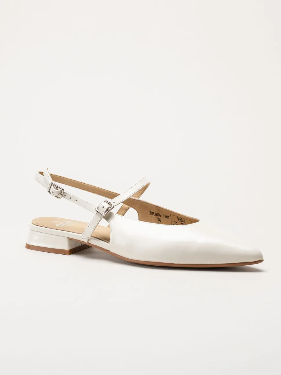 Dasia - Serotina - Offwhite slingback pumps