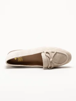 Dasia - Shelly - Beige loafers i mocka