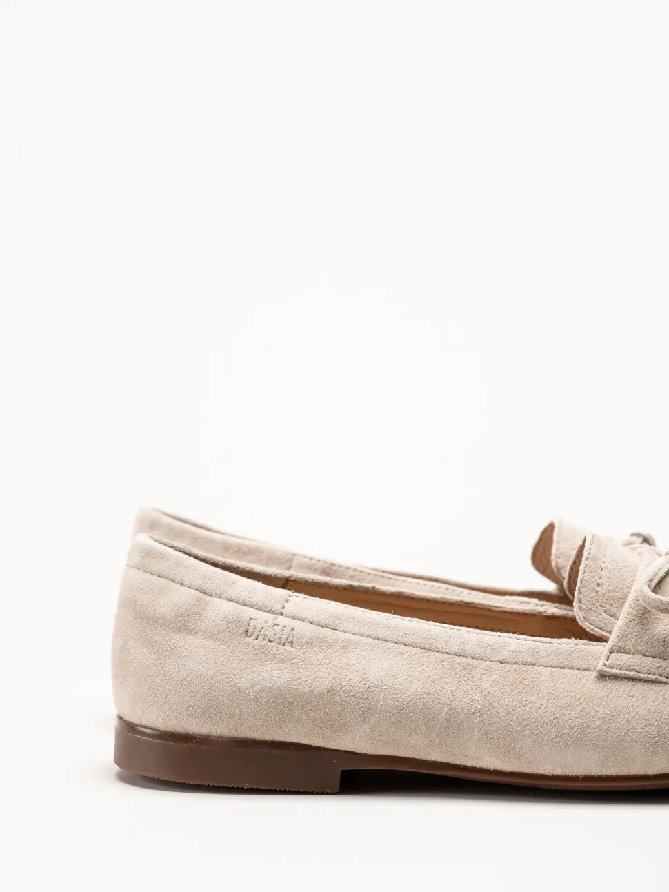 Dasia - Shelly - Beige loafers i mocka