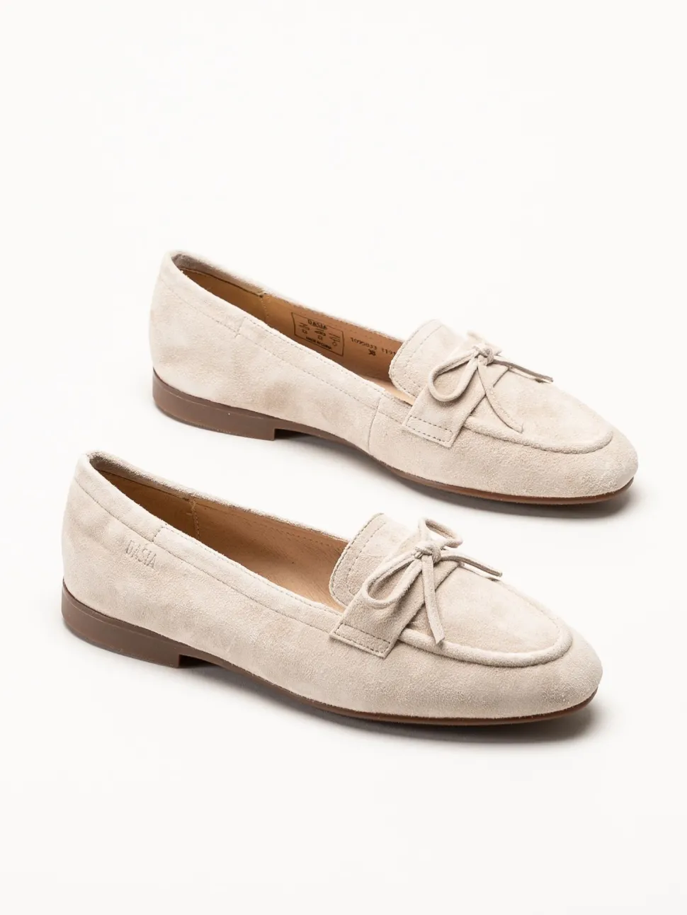 Dasia - Shelly - Beige loafers i mocka