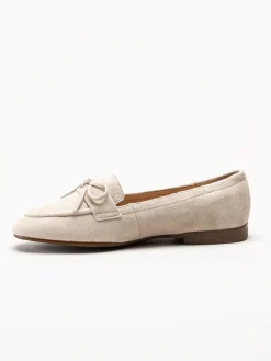 Dasia - Shelly - Beige loafers i mocka