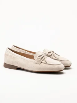 Dasia - Shelly - Beige loafers i mocka